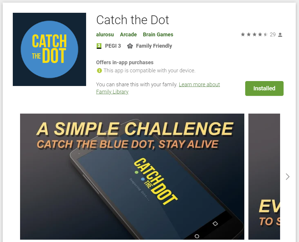 Catch the Dot Android Game